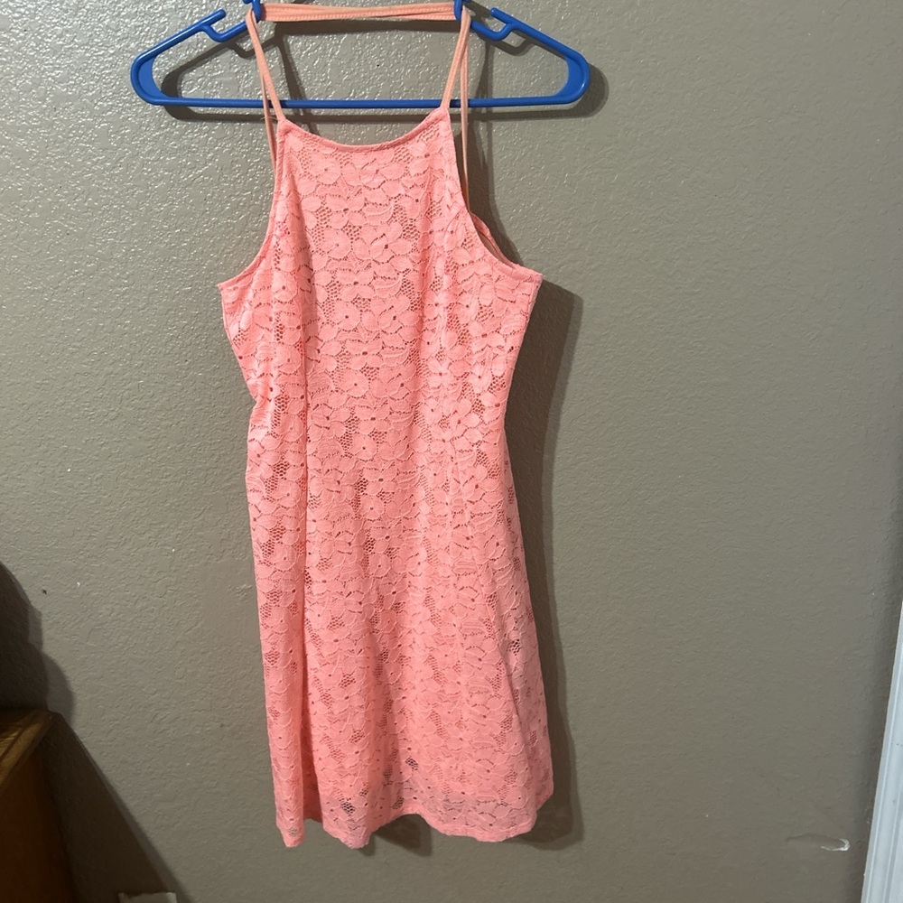 Hollister Pink Lace Dress